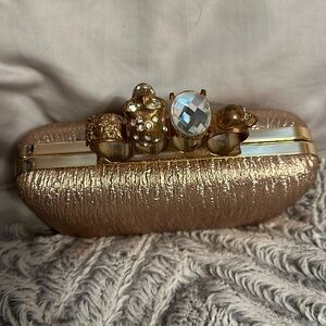 Gold cocktail purse